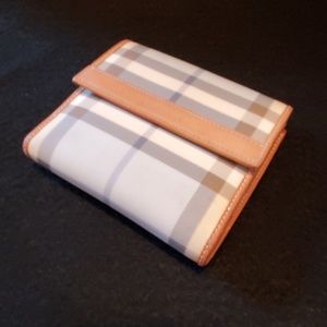 Burberry bi-fold canvas wallet